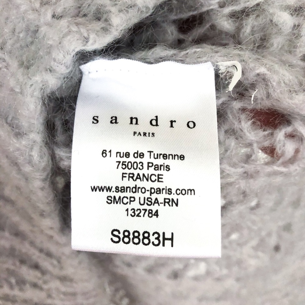 Sandro Stage mohair open knit sweater - Picture 7 of 8
